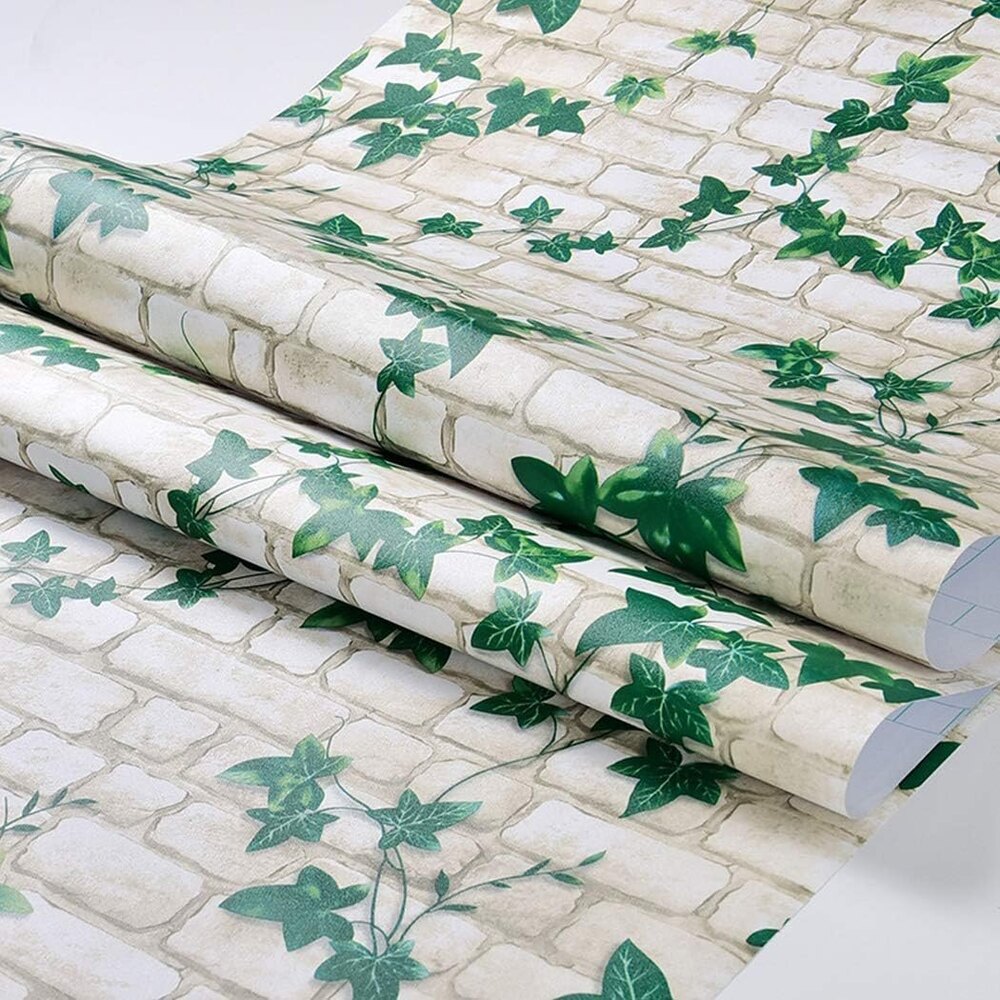 Pvc Self Adhesive Wallpaper Roll - 45x500 Cm | Modern Style, Waterproof, High-quality Pvc Material, Easy To Install And Maintain