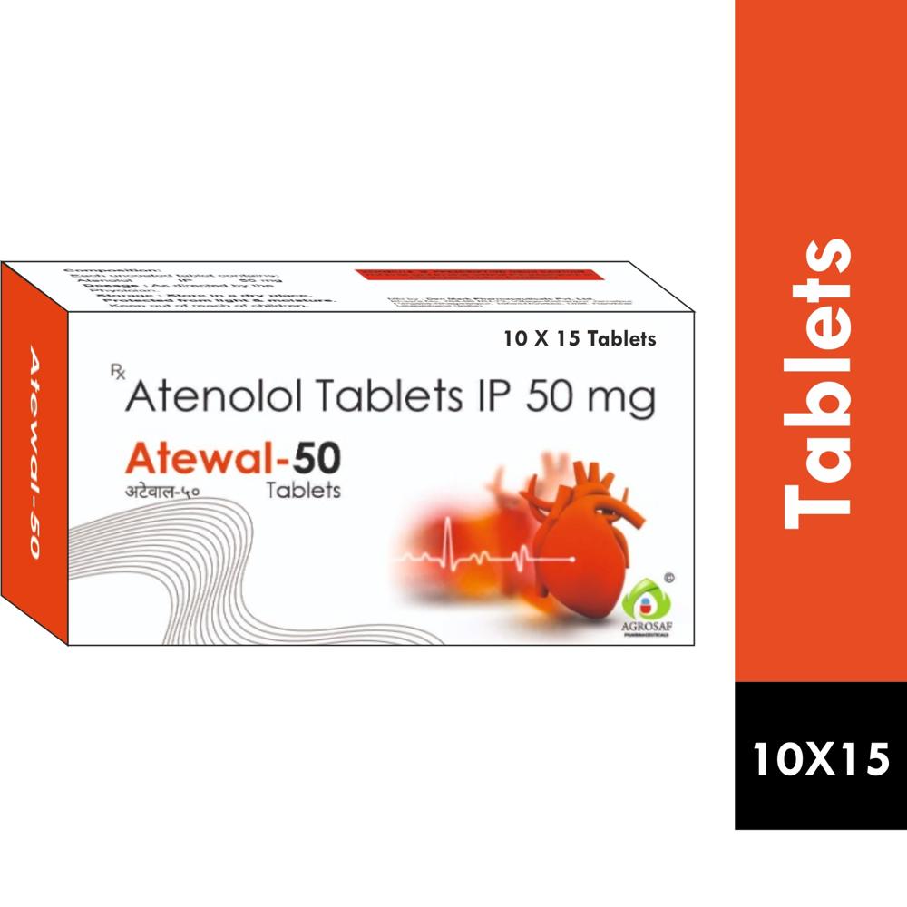 ATEWAL 50 TABLET - ATENOLOL 50MG TABLET
