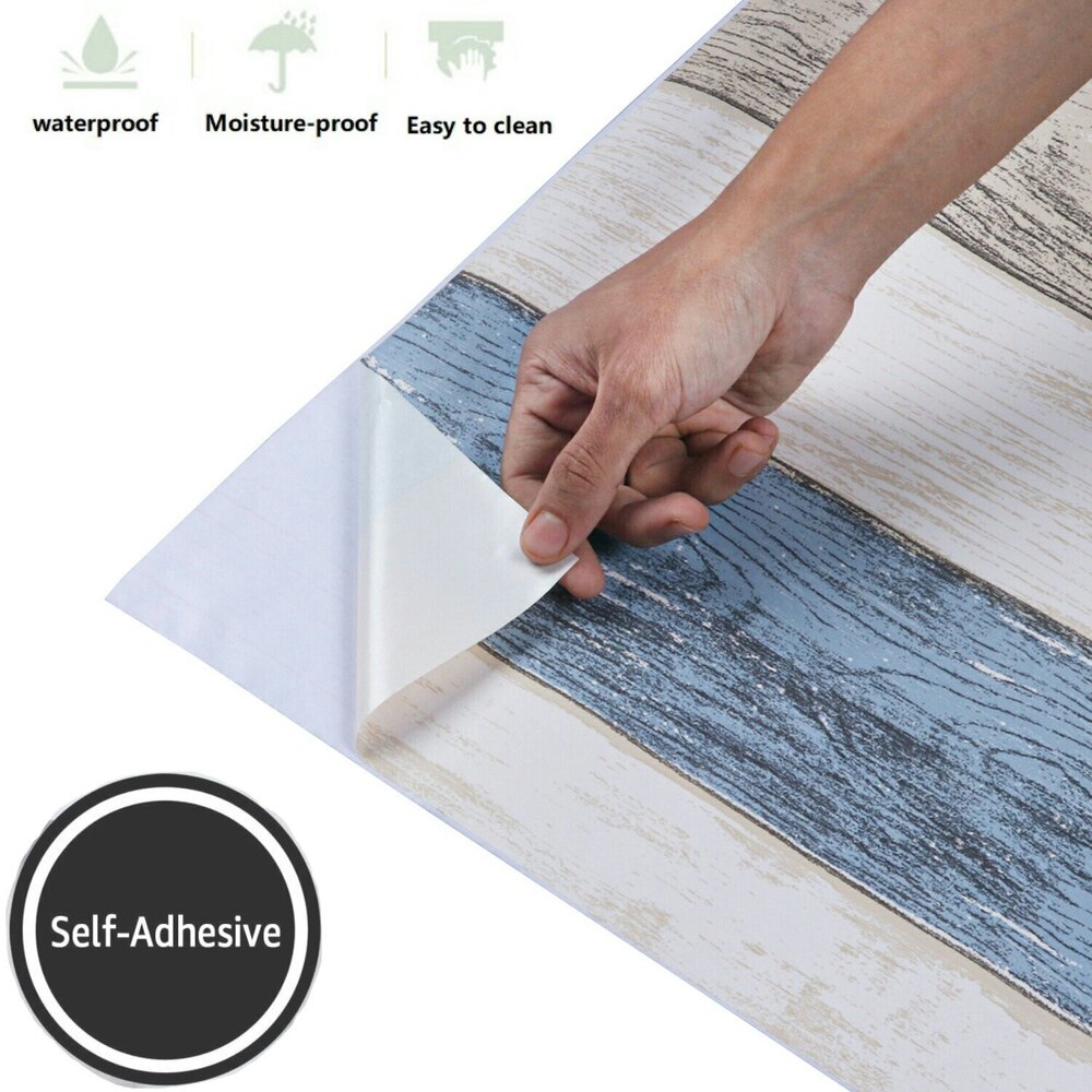 Vinyl Self Adhesive Wallpaper Vintage Wood Peel And Stick Wallpapper