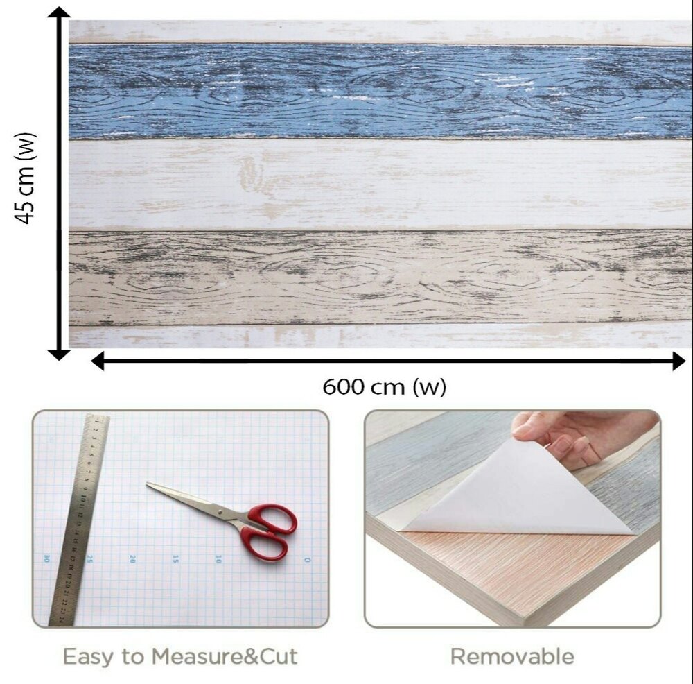 Vinyl Self Adhesive Wallpaper Vintage Wood Peel And Stick Wallpapper