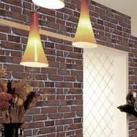 PVC Brown Brick Peel Off Stickers WallPaper for Wall Decor Self-Adhesive