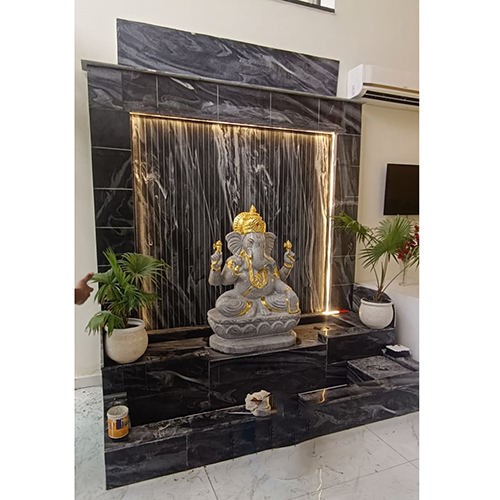Black Stone Fountain - Color: As Per Requirement