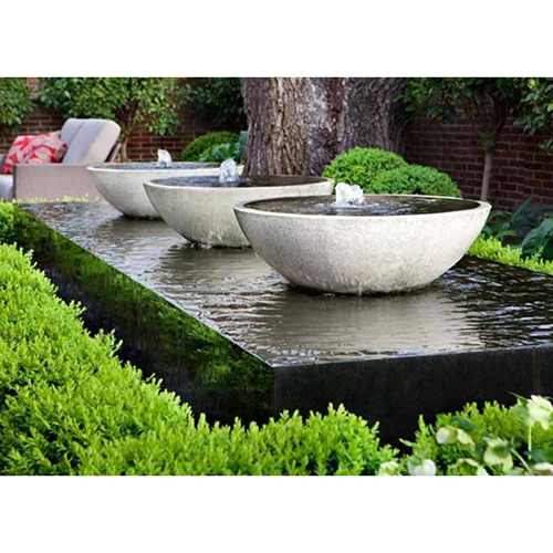 Marble Garden Fountain - Color: As Per Requirement