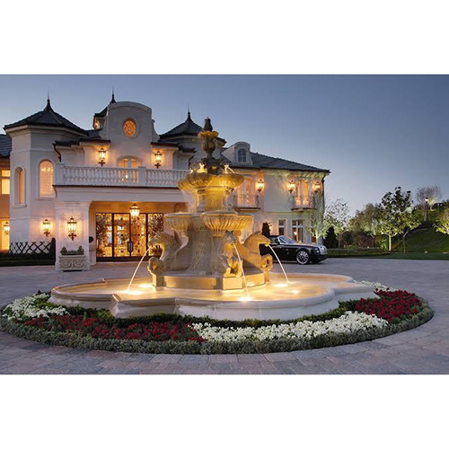 White Marble Garden Fountain