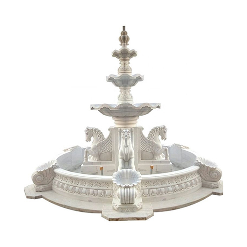 Marble Makrana Indoor Fountain - Color: As Per Requirement