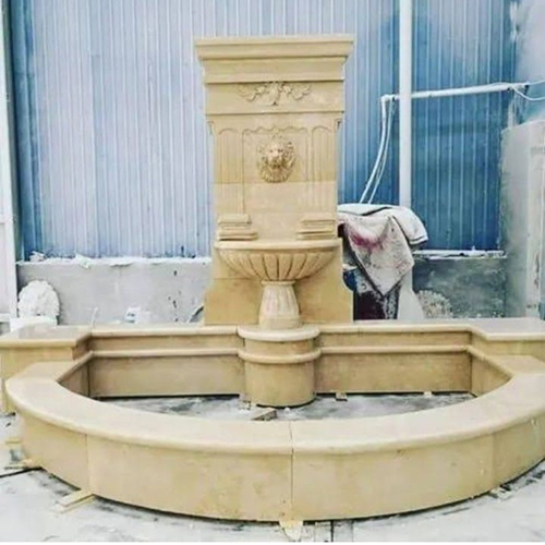 Indoor Stone Lion Fountain - Color: As Per Requirement