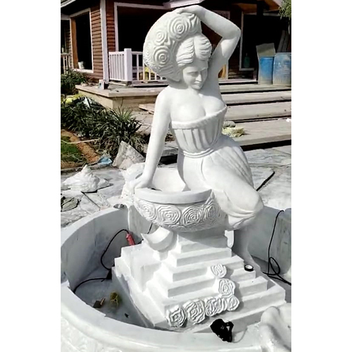 White Marble Fountain