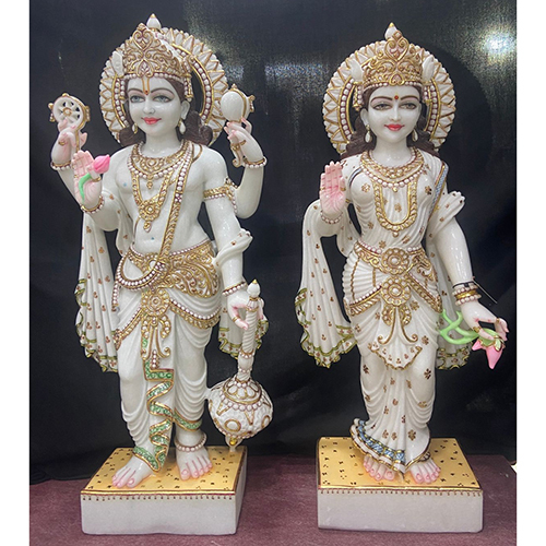 White Marble Makrana Radha Kishan Statue