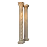 Outdoor Stone Pillar - Marble, Customizable Size & Color Options, Smooth Polished Finish | Antique Imitation Style For Home & Outdoor Decoration
