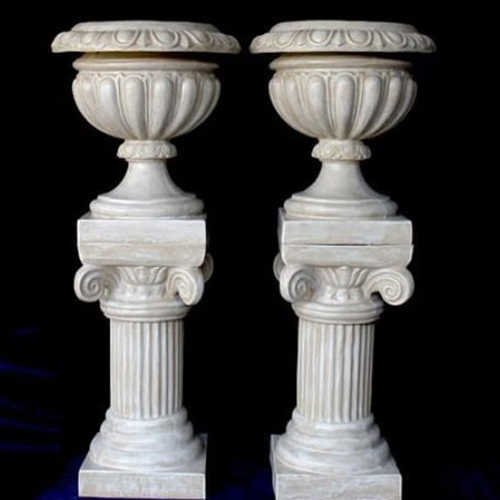 Marble Guldasta Tulsi Pot