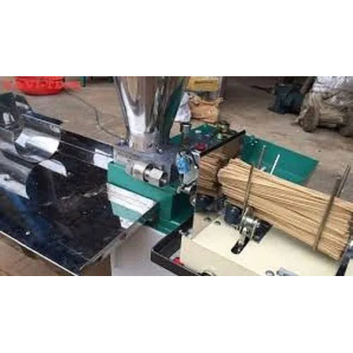 Fully Automatic Agarbatti Making Machine - Iron, 10 Inch Length, Green Color | 1 Hp Motor, 50/60 Hz Frequency, 15 Kg/hr Capacity, Durable Design