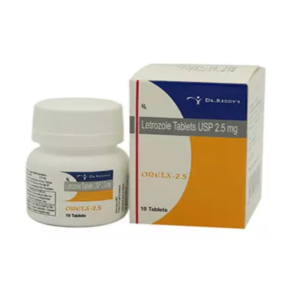 Oreta Letro-zole Tablets 2.5mg - Ingredients: Natural Yeast