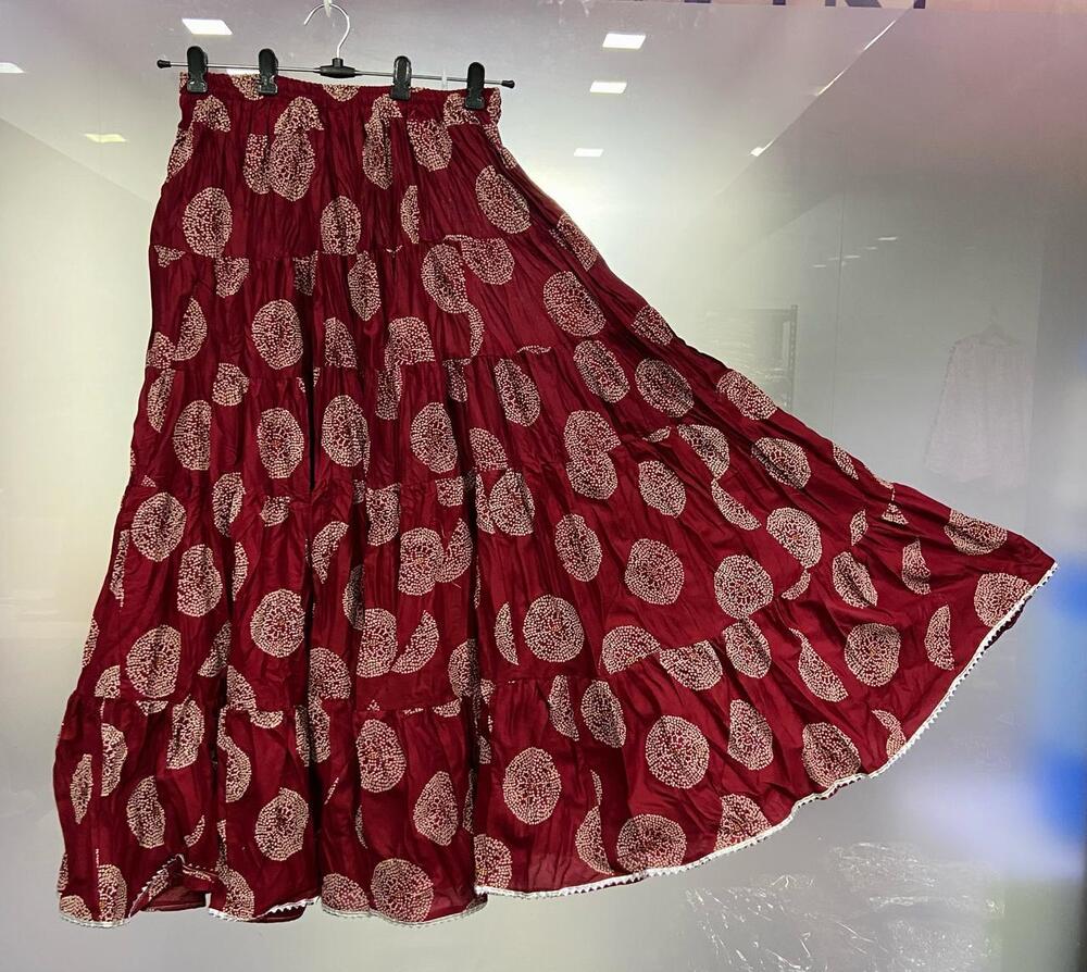 Cotton  Skirts - Color: Multi Color