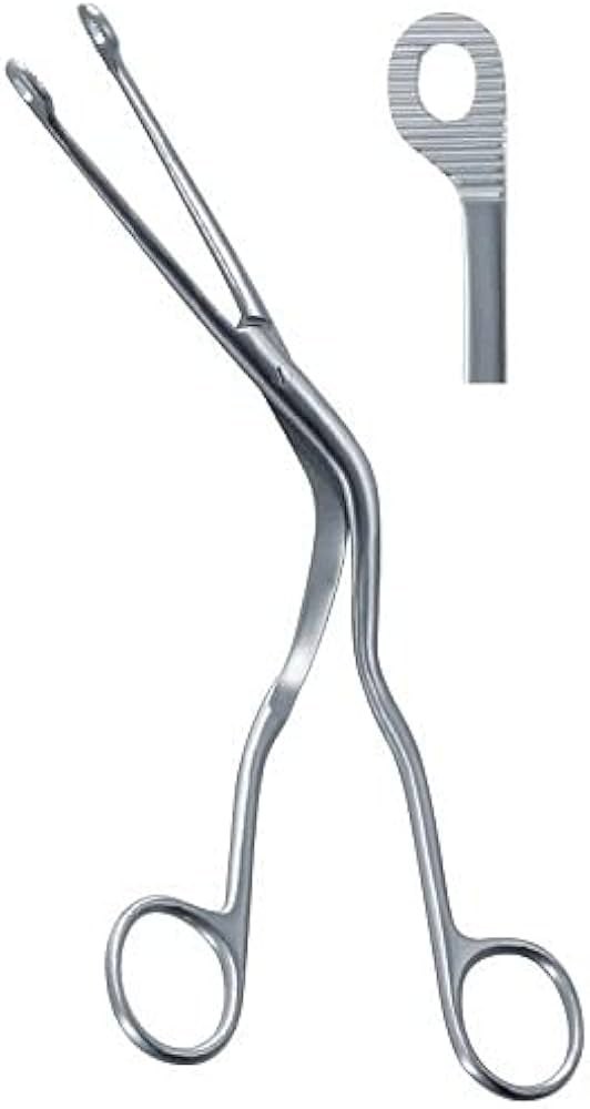 Magills Forceps-imported (straight/curved 8") - Application: Veterinary Purpose