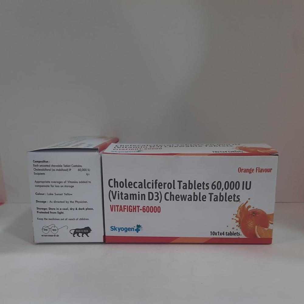 CHOLECALCIFEROL TABLETS 60,000 IU (VITAMIN D3) CHEWABLE
