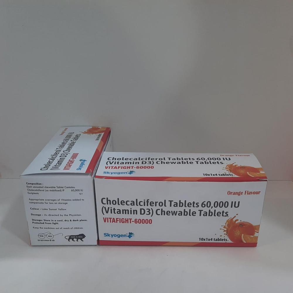 CHOLECALCIFEROL TABLETS 60,000 IU (VITAMIN D3) CHEWABLE 