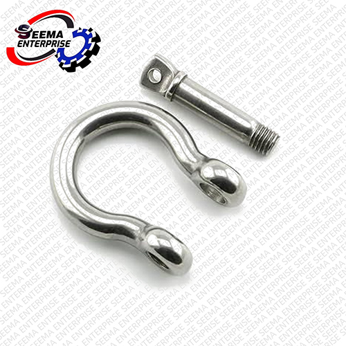 01_Stainless Steel Bow Shackle - Color: Silver