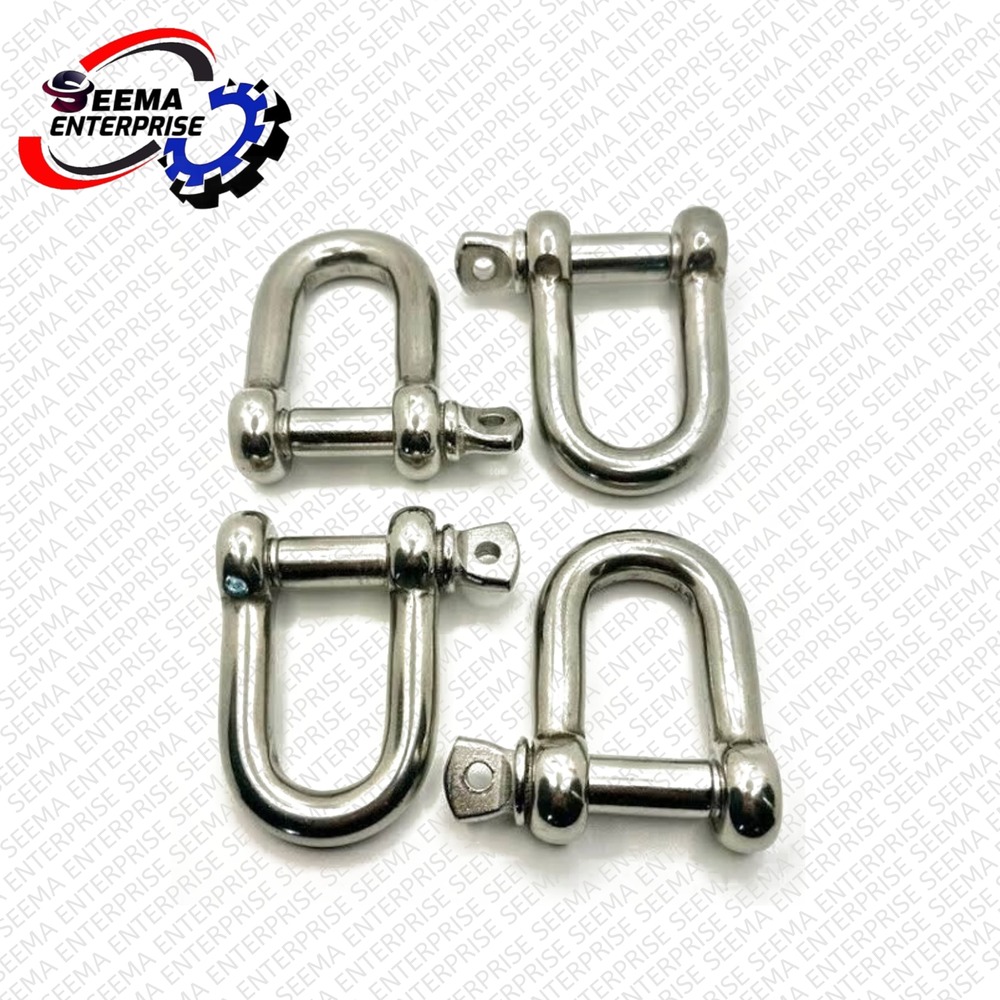 Stainless Steel Dee Shackle - Color: Silver