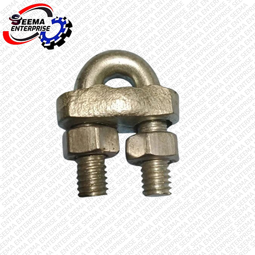 Wire Rope Forged Clamp - Color: Silver