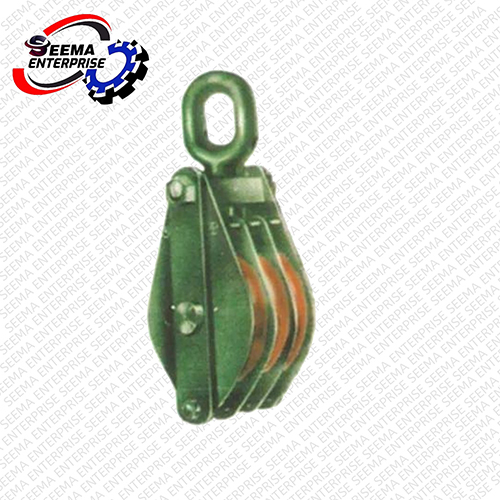 Wire Rope Pulley Block - Color: Green