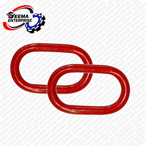 Rubber Oblong Ring - Color: Red