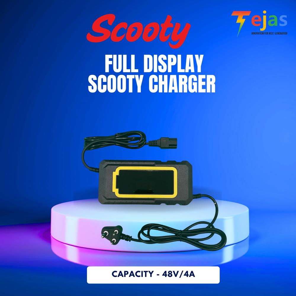 Percent Display Lead Acid Scooty Charger 48v/3a - Battery Life: 2-5 Years