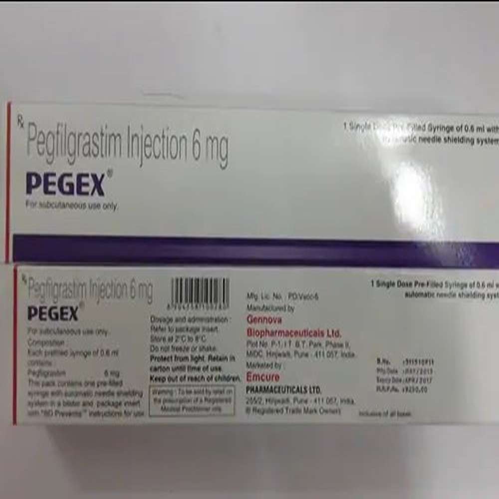 Pegex Pegfilgrastim Injection 6mg - Origin: India