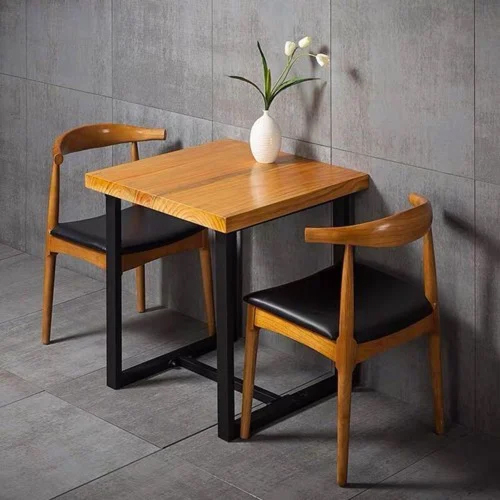Restaurant Wooden Chair And Table - Color: Teak Natural