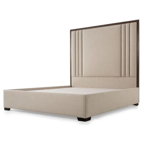 Upholesty Fabric Box Bed - Color: Cream