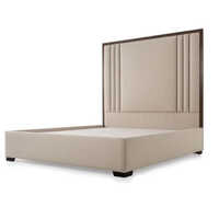 Upholesty Fabric Box Bed - Color: Cream