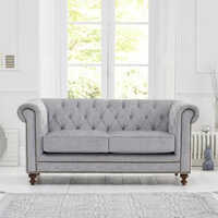 2 Seater Chesterfield Sofa - Color: Grey