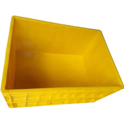 80Kg Yellow Jumbo Plastic Crate - Size: 650X450X315Mm
