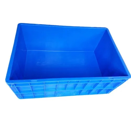 75Kg Rectangular Blue Plastic Crate - Load Capacity: 75 Kilograms (Kg)