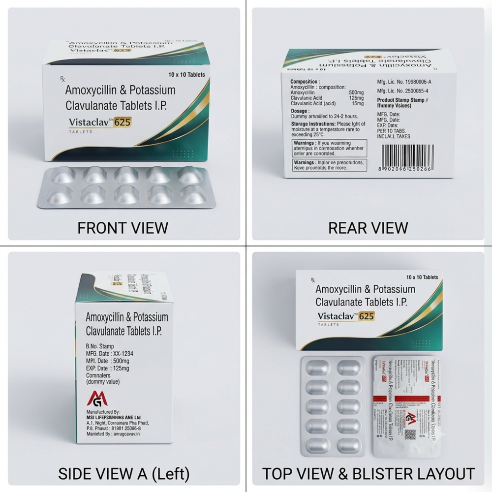 Amoxycillin And Potassium Clavulanate Tablets IP