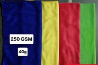 Microfiber Cloth 40x40 Cm Gsm 250 - Color: 4 Colours Are Available As Per Photo