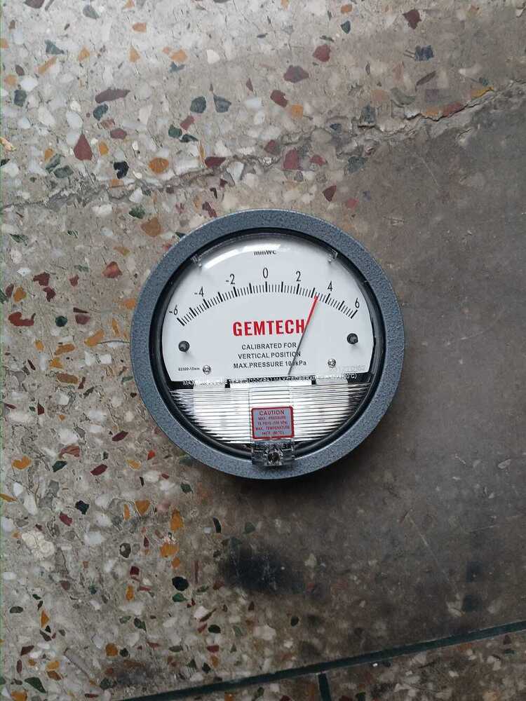 G2000-25KPA GEMTECH_Differential Pressure Gauge Range 0-25 KPA