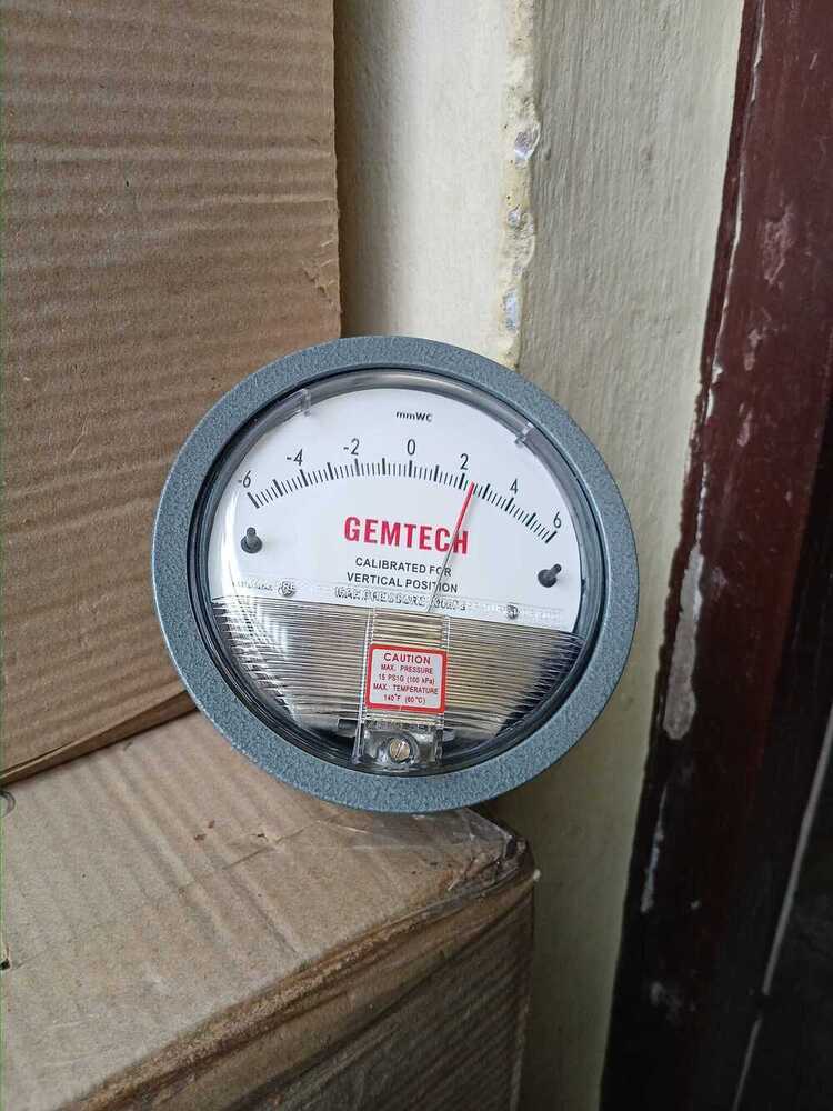 G2000-25KPA GEMTECH_Differential Pressure Gauge Range 0-25 KPA