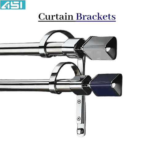 Curtain Brackets - Color: Silver