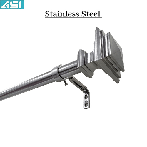 Stainless Steel Curtain Brackets - Color: Silver