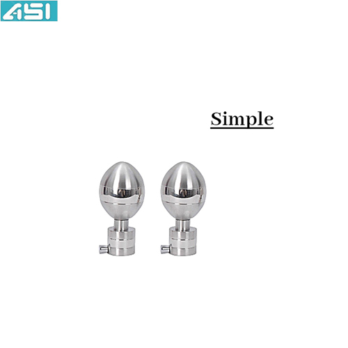 Simple Curtain Brackets - Color: Silver