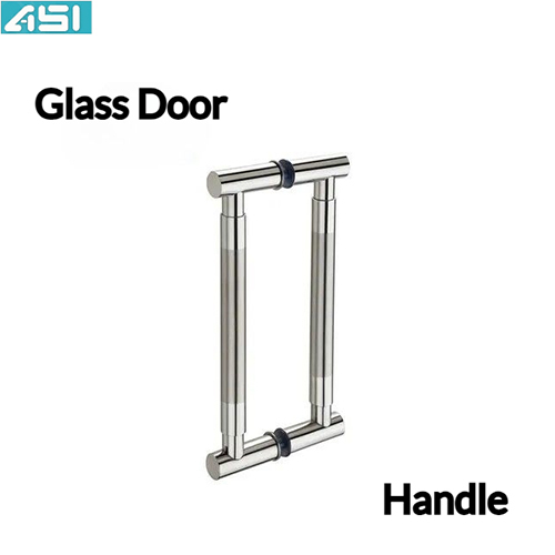 Glass Door Handle - Color: Silver
