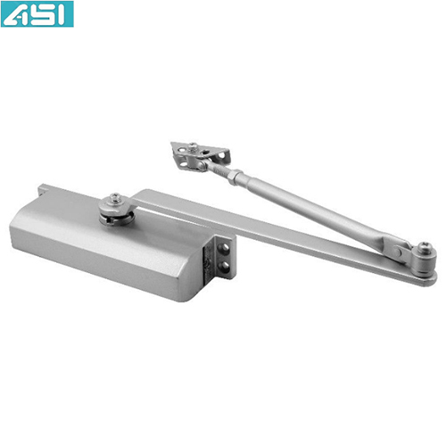 Door Closer - Stainless Steel, Polished Finish, Silver Color | Anti-Corrosion, Smooth Operation for Commercial & Household Use