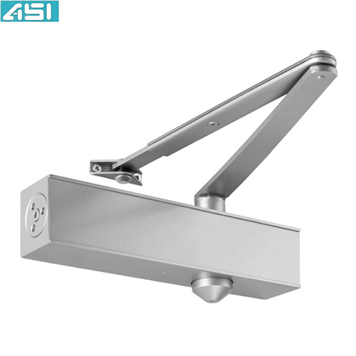 Door Closer - Stainless Steel, Polished Finish, Silver Color | Anti-corrosion, Smooth Operation For Commercial & Household Use