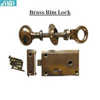 Brass Rim Lock - Color: Silver