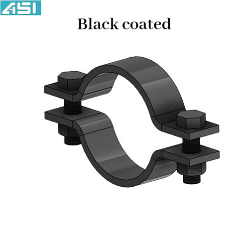 Black Coated Pipe Clamp