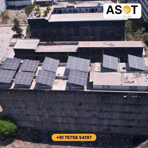 Factory solar panel installation