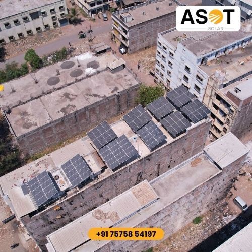 Factory solar panel installation