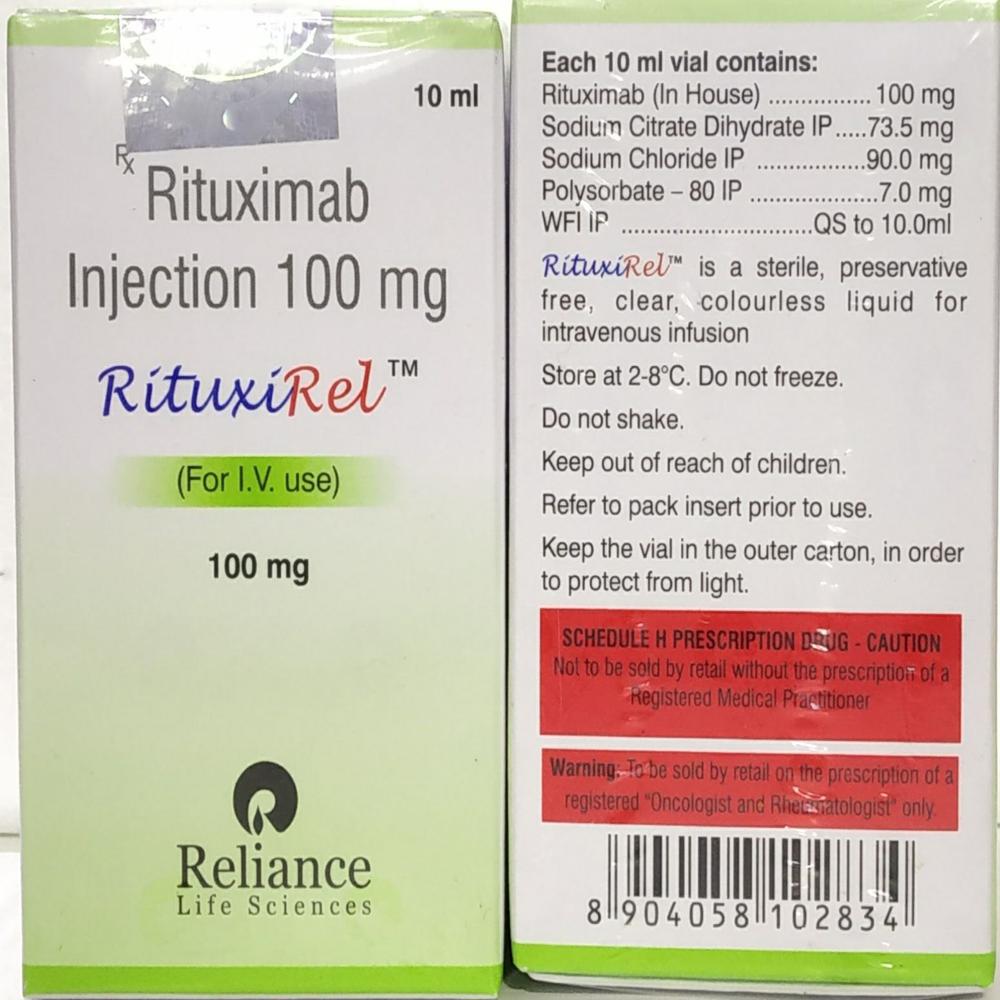 Rituxirel Rituximab Injection 100 mg 