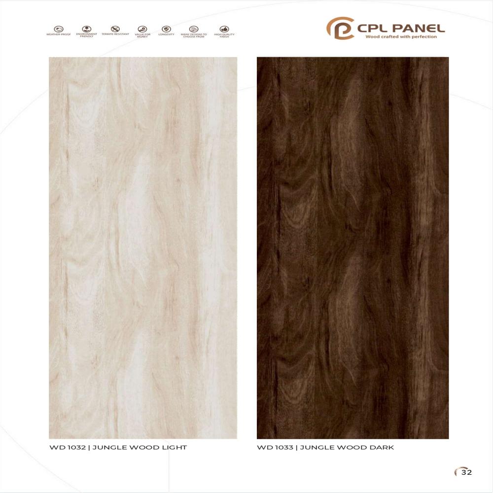 BAGASSE PRELAM BOARD JUNGLE WOOD SHADE