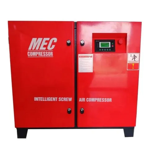 Industrial Rotary Screw Air Compressor - Color: Red